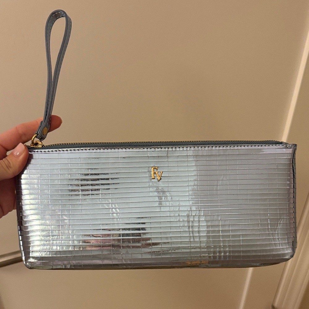 Frances Valentine Blue Wristlet Clutch
